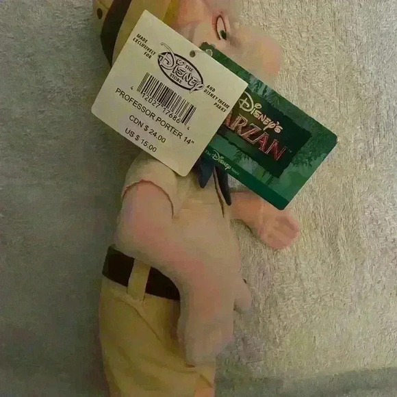 Vintage 1999 Disney Tarzan Professor Porter 14” - Picture 4 of 7
